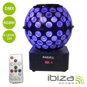 Projetor Luz C/ 8 LEDS 3W RGBW IBIZA - (STARBALL-GB)