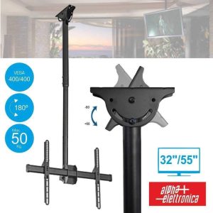 Suporte LCD/Plasma Teto 32/55" C/1 Braço 400/200 50kg ALPHA - (SU3255/55)