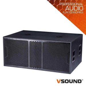 Subwoofer Amplificado Profissional 2x 18" 4000W VSOUND - (VSSDSP218SW)