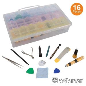 Kit Ferramentas Multifunções P/ Smartphones 16x VELLEMAN - (VTSDIP14)