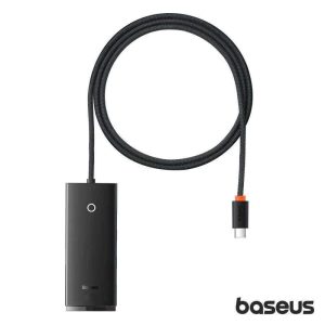Cabo Adaptador USB-C / 4x USB-A Preto BASEUS - (WKQX030401)