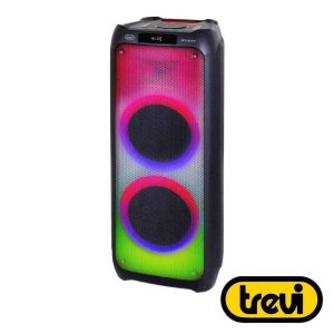 Coluna Amplificada 2x10" 200W USB/SD/AUX/BT LED TWS TREVI - (XF3400PRO)