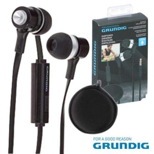 Auscultadores Stereo C/ Fios C/ Micro Bolsa Grundig - (12890)
