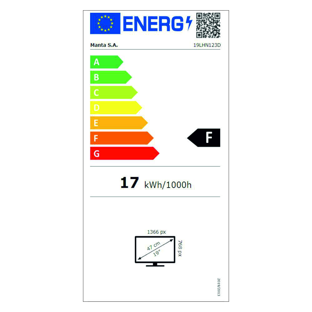 TV DLED 19" HD HDMI USB Colunas 2x3W 220V/12V MANTA - Image 2