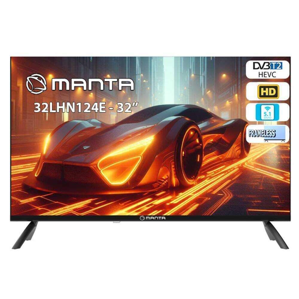 TV LED Frameless 32" HD HDMI DVB-T2/T/C MANTA - (32LHN124E)