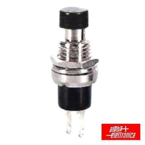 Interruptor Pressão Miniatura Redondo Norm Fechado Preto - (330-004)