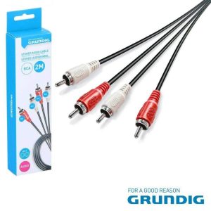 Cabo 2-RCA Macho / 2-RCA Macho 2M GRUNDIG - (47221)
