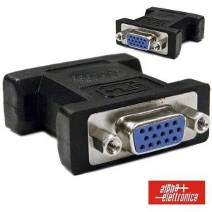 Ficha Adaptadora VGA 15p Fêmea / VGA 15p Fêmea - (64-068)