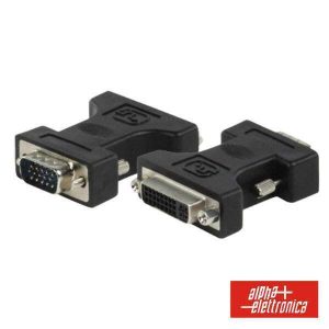 Ficha Adaptadora DVI-I Dual Link Fêmea P/ VGA Macho - (64-574/1)