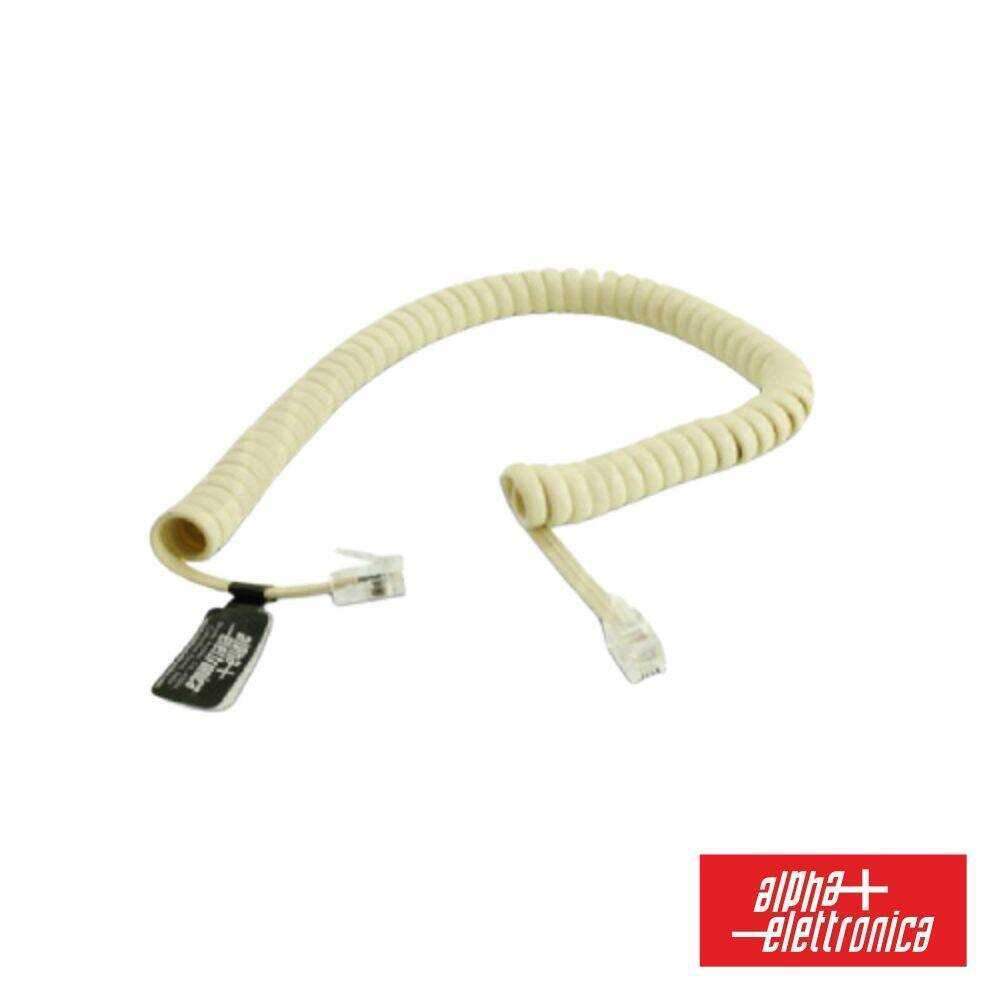 Cabo Telefone 4p4c Espiral Marfim 2.1m - (94-720AB)