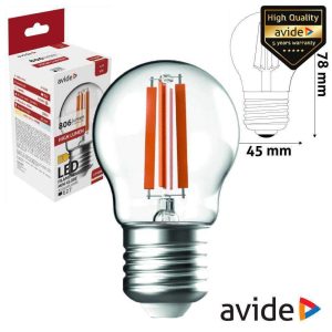 Lâmpada LED E27 Globo Filamento G45 6.5W 230V 2700K 806lm - (ABLFMG27WW-HL-6.5W)