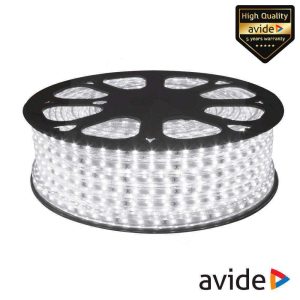 Fita 3000 LEDS 3528 6400K 220V 4.8W/m 50m IP67 AVIDE - (ABLS-60CW67-4.8W)