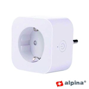 Ficha Elétrica Adaptadora 1x Schuko Inteligente WiFi Tuya - (ALP469)