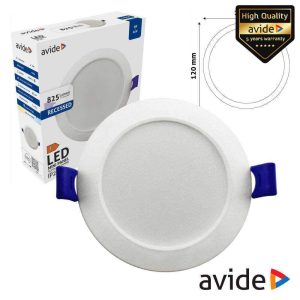 Painel LEDS Redondo 9W 120mm 6400K 825lm AVIDE - (AMRPCW-R-9W-PC)