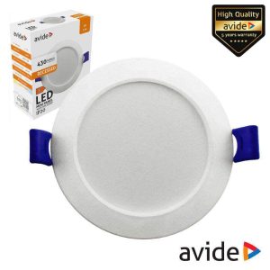 Painel LEDS Redondo 5W 90mm 4000k 430lm AVIDE - (AMRPNW-R-5W-PC)