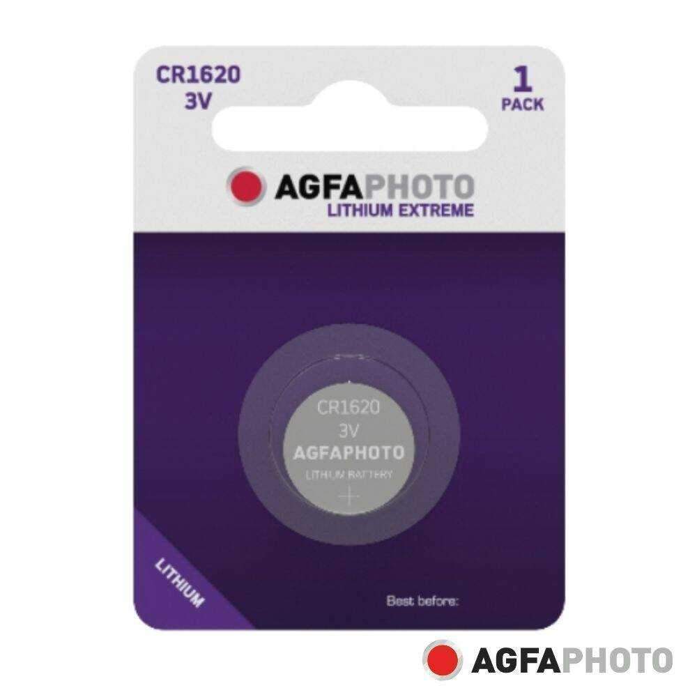 Pilha Lítio Botão CR1620 3V 1x Blister AGFAPHOTO - (APCR1620)