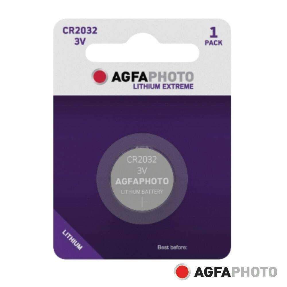 Pilha Lítio Botão CR2032 3V 1x Blister AGFAPHOTO - (APCR2032)