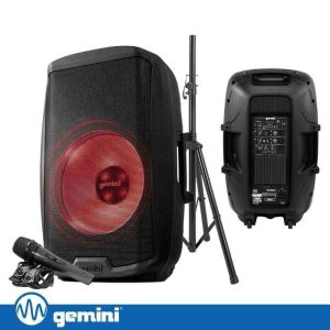 Coluna Amplificada 15" 2000W USB/SD/AUX/BT/TWS GEMINI - (AS-2115BT-LT-PK)