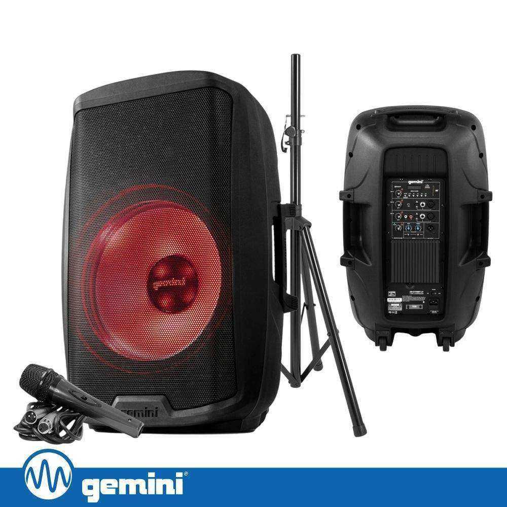 Coluna Amplificada 15" 2000W USB/SD/AUX/BT/TWS GEMINI - (AS-2115BT-LT-PK)