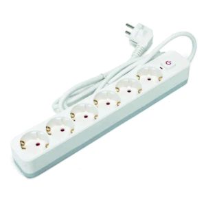 Extensão Elétrica 6x Schuko C/ Interruptor 3m 3G1.5 - (B20103BV8)