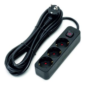 Tomada Elétrica c/ 3 Saídas C/ Interruptor 5m 3G1.5 - (B20103BX3)