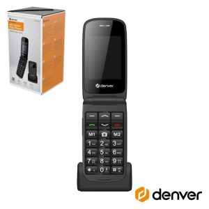 Telemóvel P/ Séniores Flip 2.4" 4G SOS FM Preto DENVER - (BAS-24600L)