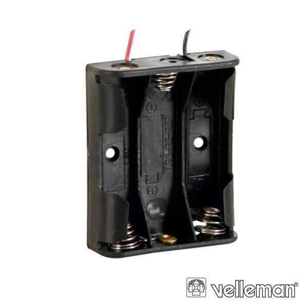Suporte P/ 3 Pilhas AA C/ Fio VELLEMAN - (BH331A)