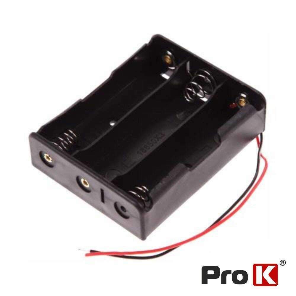 Suporte P/ 3 Pilhas 18650 PROK - (BH331E)
