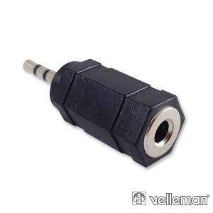 Ficha Adaptadora Jack 3.5mm Fêmea St / Jack 2.5mm Macho St - (CAA22)