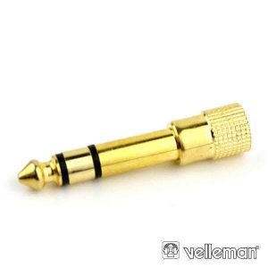 Ficha Adaptadora Jack 6.35mm Macho / Jack 3.5mm Fêmea St - (CAA30)