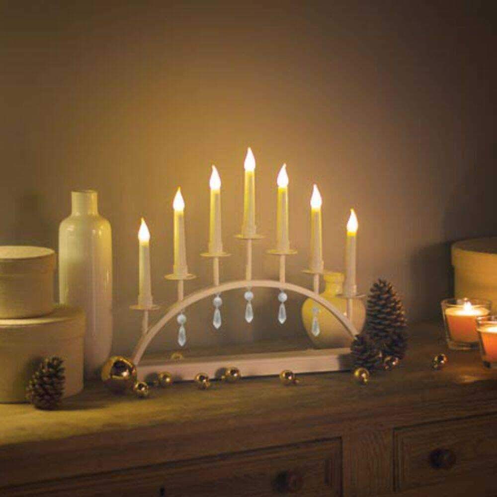 Conjunto 7 Velas Luz LED - (CAN-LED-13-WHITE)