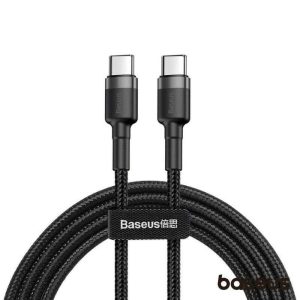 Cabo USB-C Macho P/ USB-C PD QC 1m 60W Cafule BASEUS - (CATKLF-GG1)