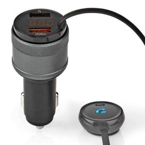 Transmissor FM Bluetooth V5.0 USB F. Isqueiro - (CATR124BK)