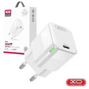 Alimentador USB-C PD 30W GaN 3A Branco XO - (CE06)