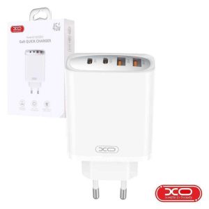 Alimentador 2x USB-A 2x USB-C PD 45W GaN XO - (CE22)