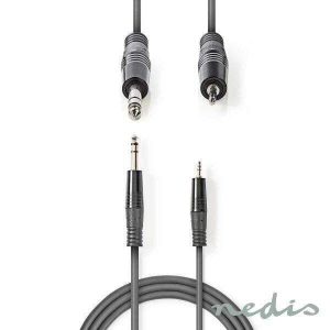 Cabo Jack 6.35mm Macho / Macho 3.5mm 1.50M - (COTH23205GY15)