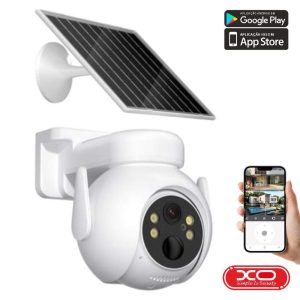 Câmara Vigilância IP FHD Wifi C/ Painel Solar XO - (CR10)