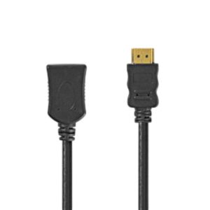 Cabo HDMI Dourado Macho / Fêmea 2.0 4K Preto 3M - (CVGL34096BK30)