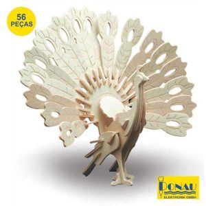 Pavão Painéis De Contraplacado C/ 59 Peças Donau - (DNM852-1)