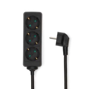 Extensão Elétrica 3x Schuko 3m - (ESOC330F1BK)