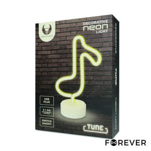 Luz LED Neon Em Forma de Nota Musical C/ Base - (FSNE07)