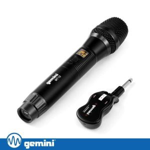 Microfone S/ Fios UHF C/ Receptor Jack 6.35mm GEMINI - (GMU-M100)