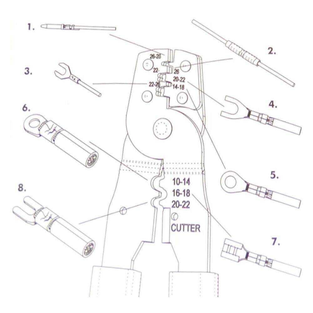 Alicate de Cravar Terminais Não Isolados - Image 2