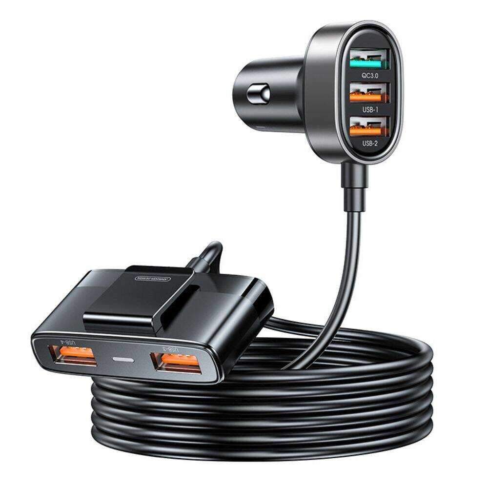 Adaptador Isqueiro 12V/24V 5 USB-A 45W - (JR-CL03PRO)