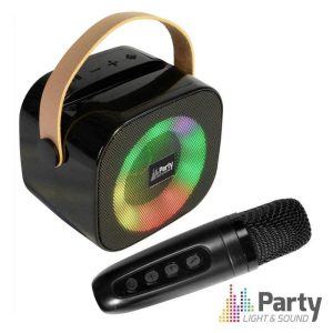 Conjunto Coluna LED C/ Bateria/Bluetooth/Microfone S/Fios - (KARAKID10)