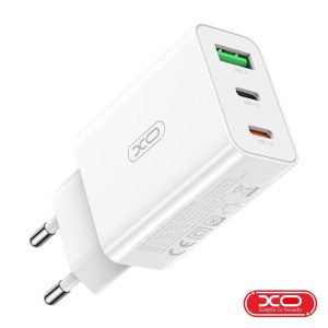 Alimentador USB-A / 2x USB-C PD QC XO - (L101)