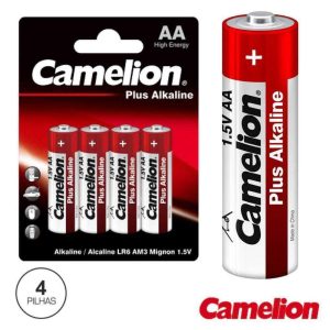 Pilha Alcalina LR6/AA 1.5v 4x Blister CAMELION - (LR6-BP4)