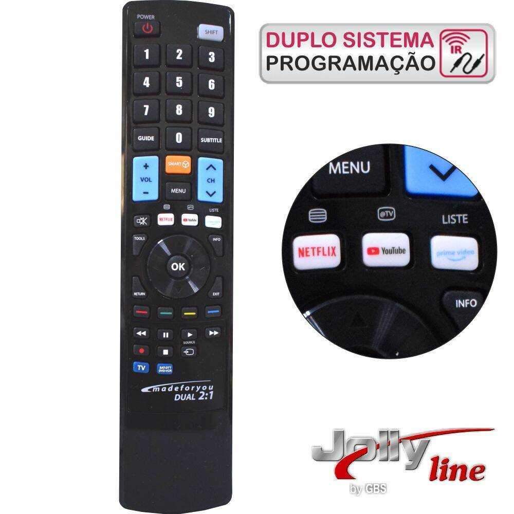Comando TV Programável 2:1 Jolly - (MFY2:1D)