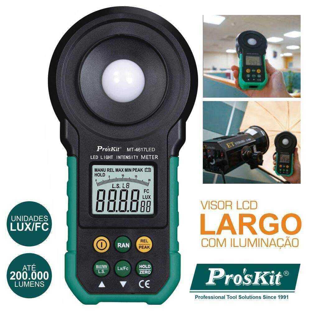 Luxímetro Digital PROSKIT - (MT-4617LED)