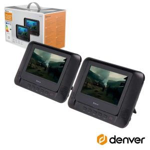 Leitor DVD Portátil 7" C/ 2 LCD DENVER - (MTW-793)